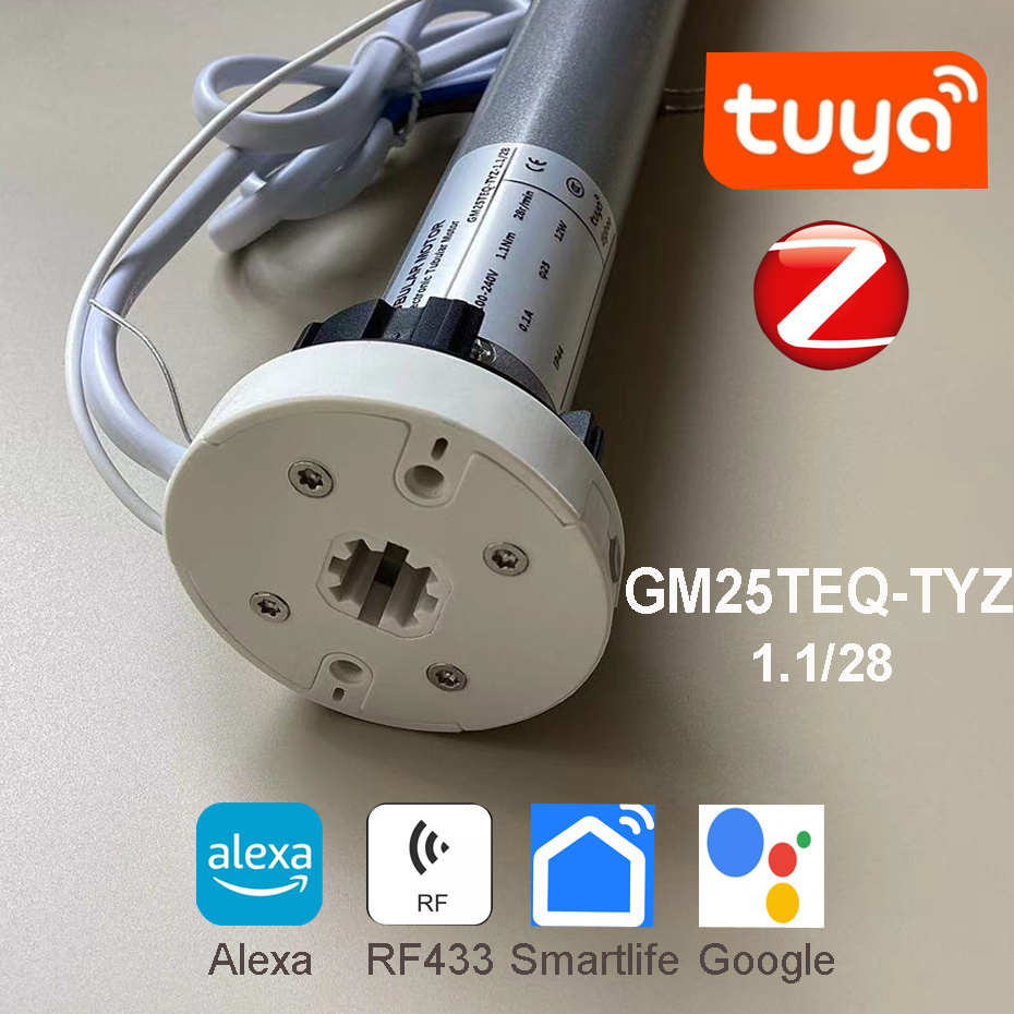 Smart Home Youtube - Tuya Zigbee GM25TEQ 1.1N Motor Tubular