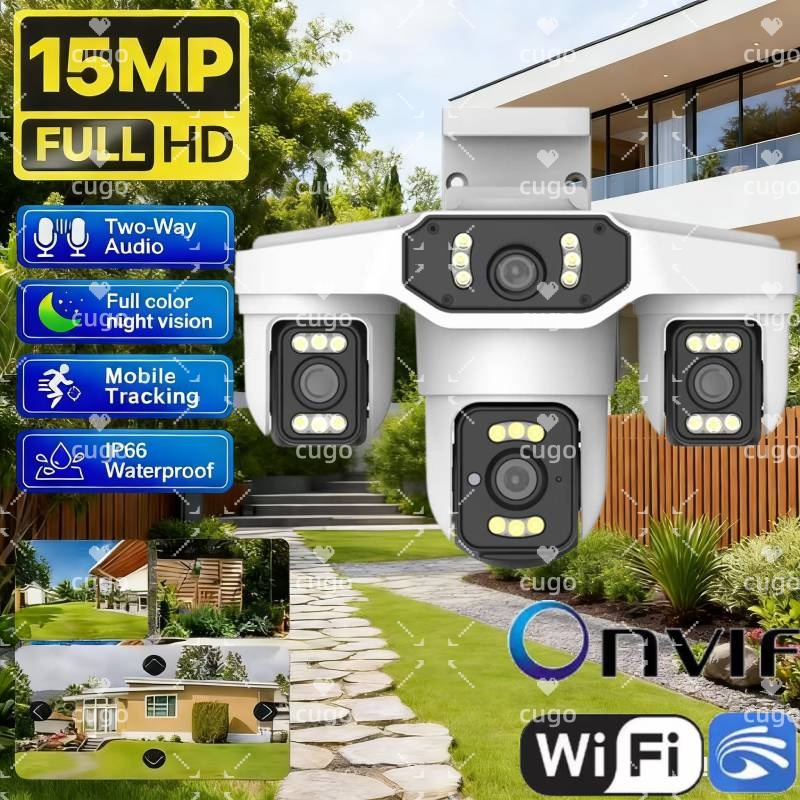 Smart Home Cctv Camera - Cámara IP Wifi de 15MP y