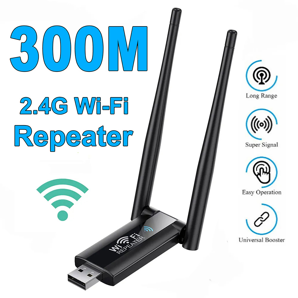 Smart Home Router - Repetidor WiFi inalámbrico de 300Mbps, extensor