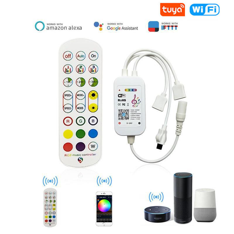 Smart Home Llm - Controlador LED inteligente Tuya WiFi, tira