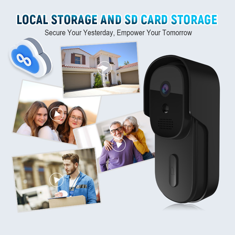 Smart Home Cctv Camera - Videoportero Tuya de 2MP, Impermeable, 1080P,