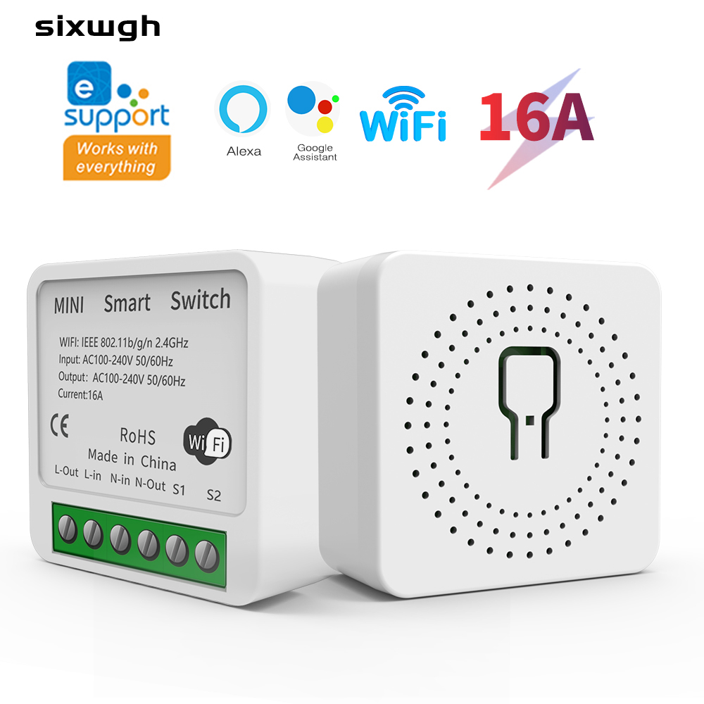 Smart Home Simple - Interruptor Inteligente WiFi Ewelink Mini 16A,
