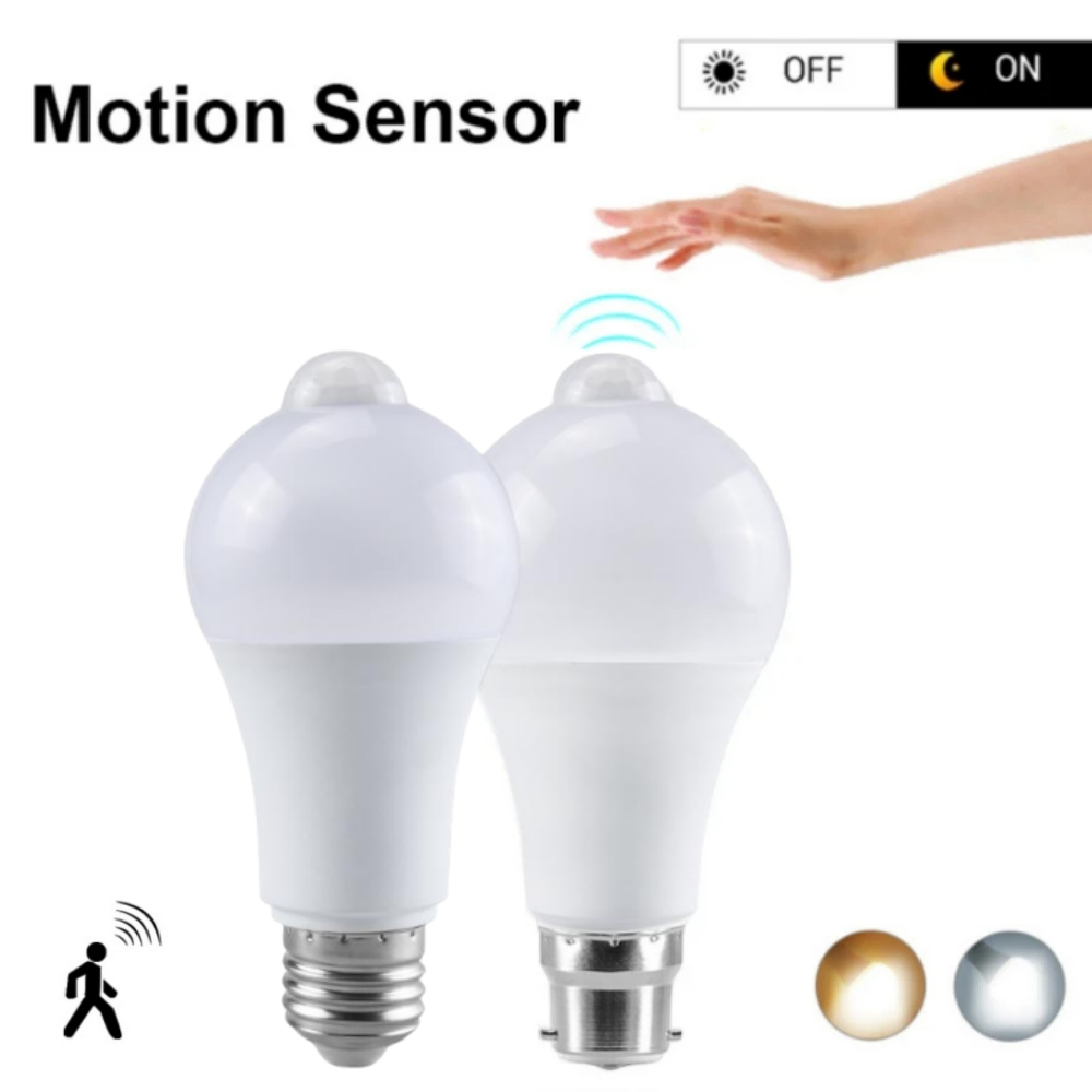 Voice Control Light Bulb - Bombilla LED con Sensor de movimiento