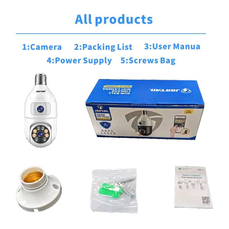 Bombilla de 4MP E27 lente Dual - Smart Home Cctv Camera reseña y precio