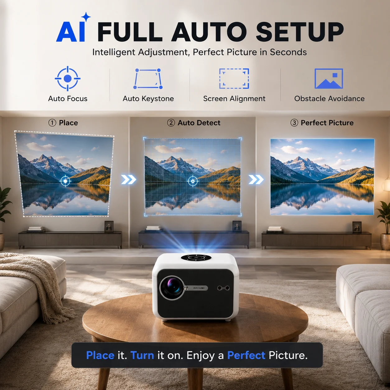 Proyector Inteligente A6L 3200 - Smart Home Youtube reseña y precio