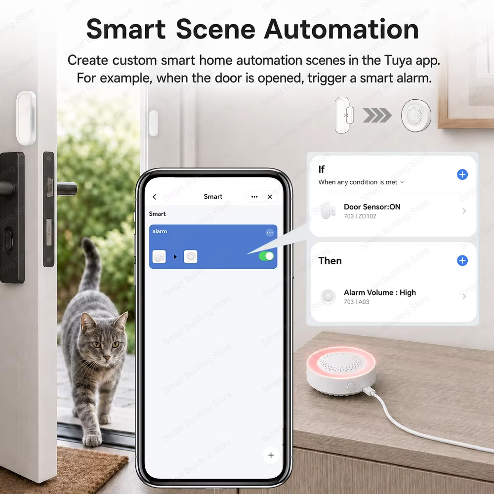 Sensor de Puerta y Ventana Zig - Smart Home Zigbee 3.0 reseña y precio