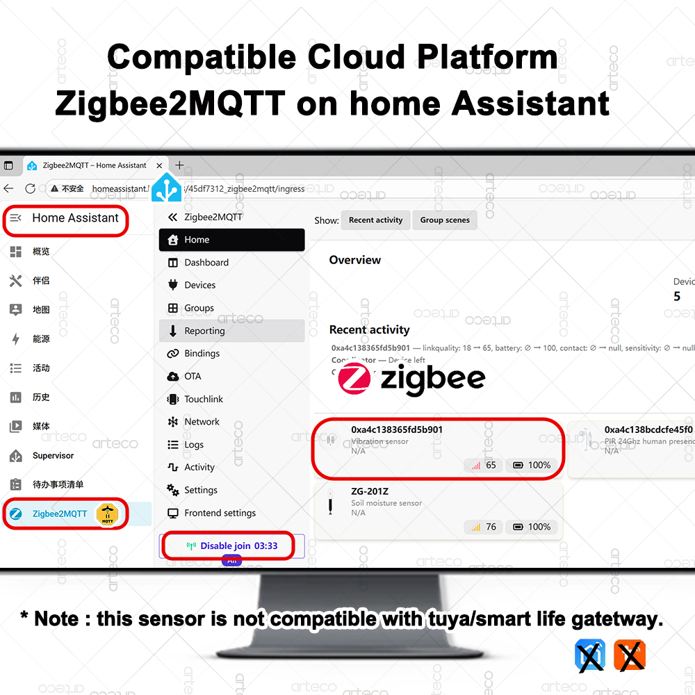Sensor de vibración inteligent - Smart Home Zigbee 3.0 reseña y precio