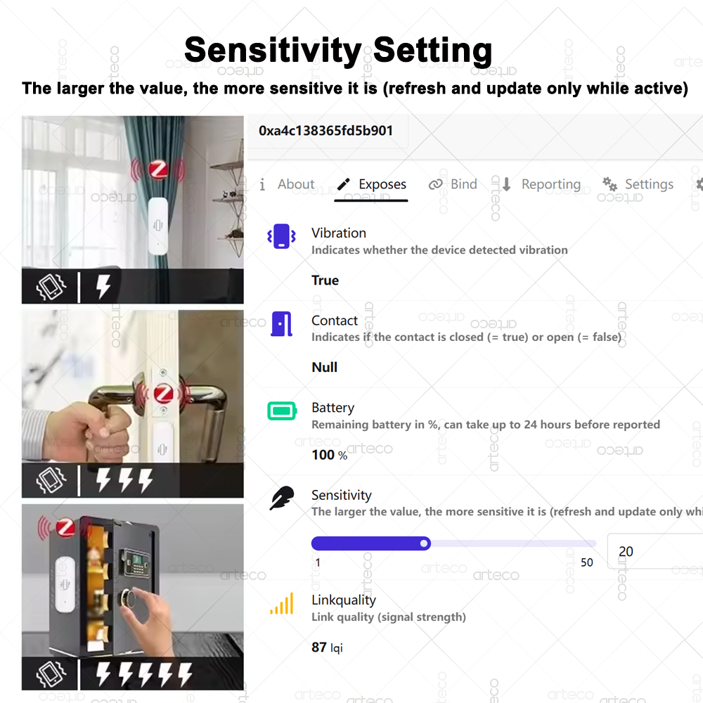 Sensor de vibración inteligent - Smart Home Zigbee 3.0 reseña y precio