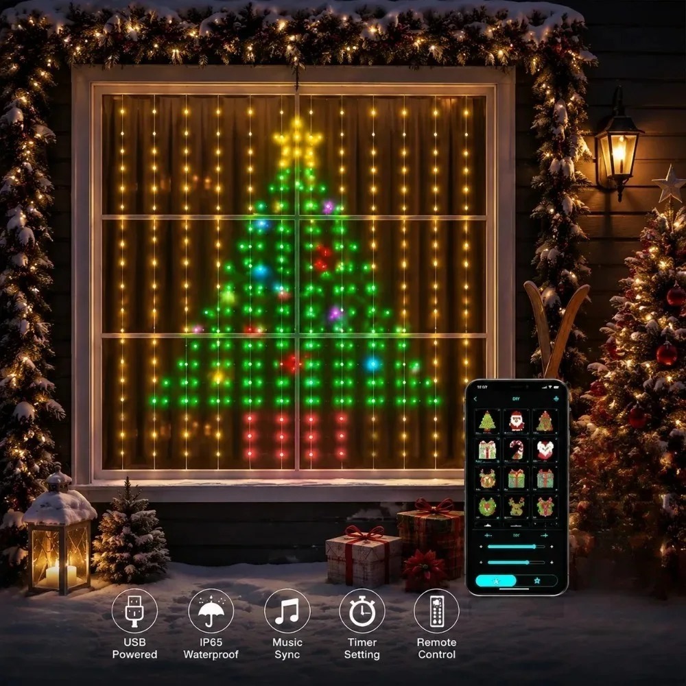 Luces LED de cortina de píxele - Smart Home Controller reseña y precio