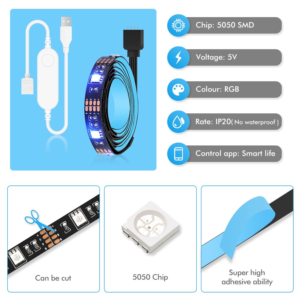 Luces Led inteligentes Tuya Zi - Smart Home Llm reseña y precio