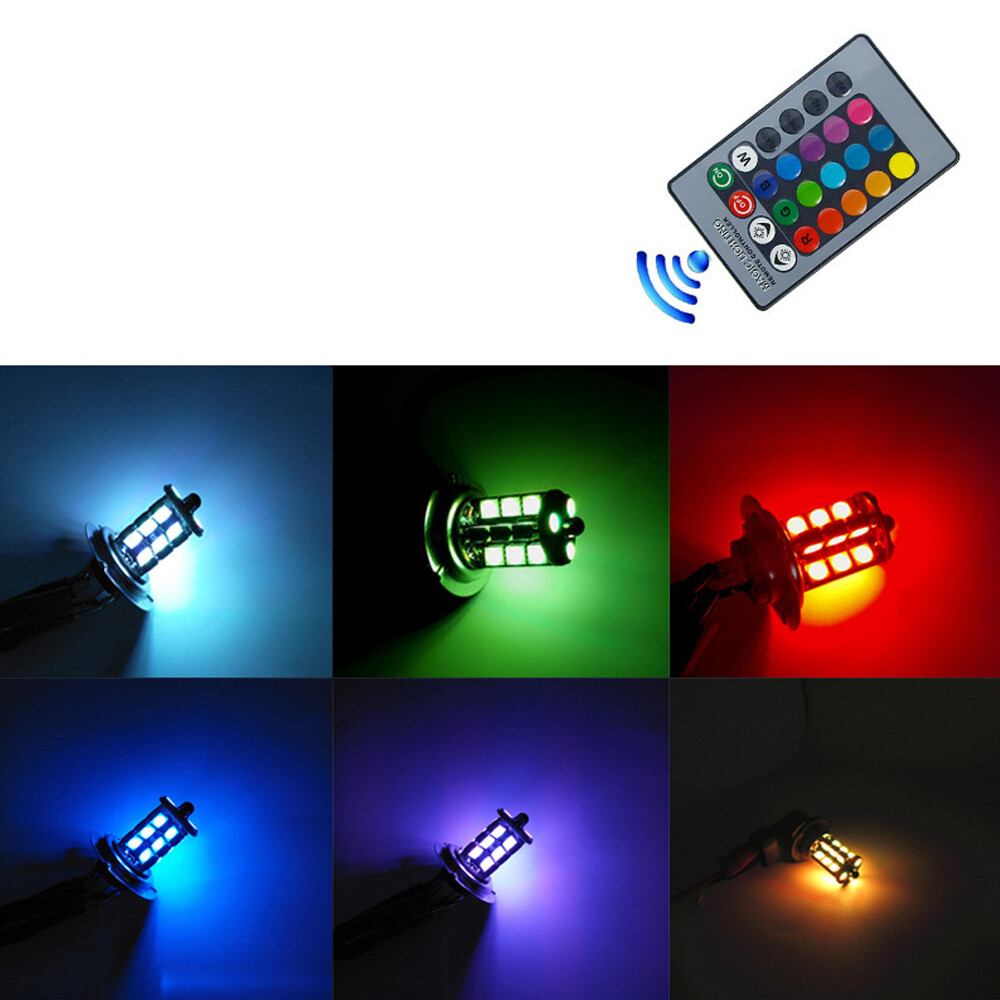 2x RGB H11 H9 H8 5050 27SMD Fa - Voice Control Light Bulb reseña y precio