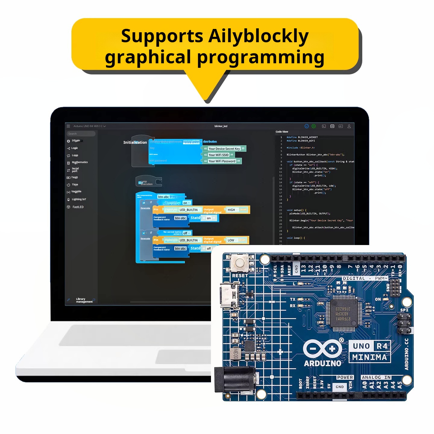 Arduino UNO R4 WiFi ABX00087 P - Smart Home Arduino Uno reseña y precio