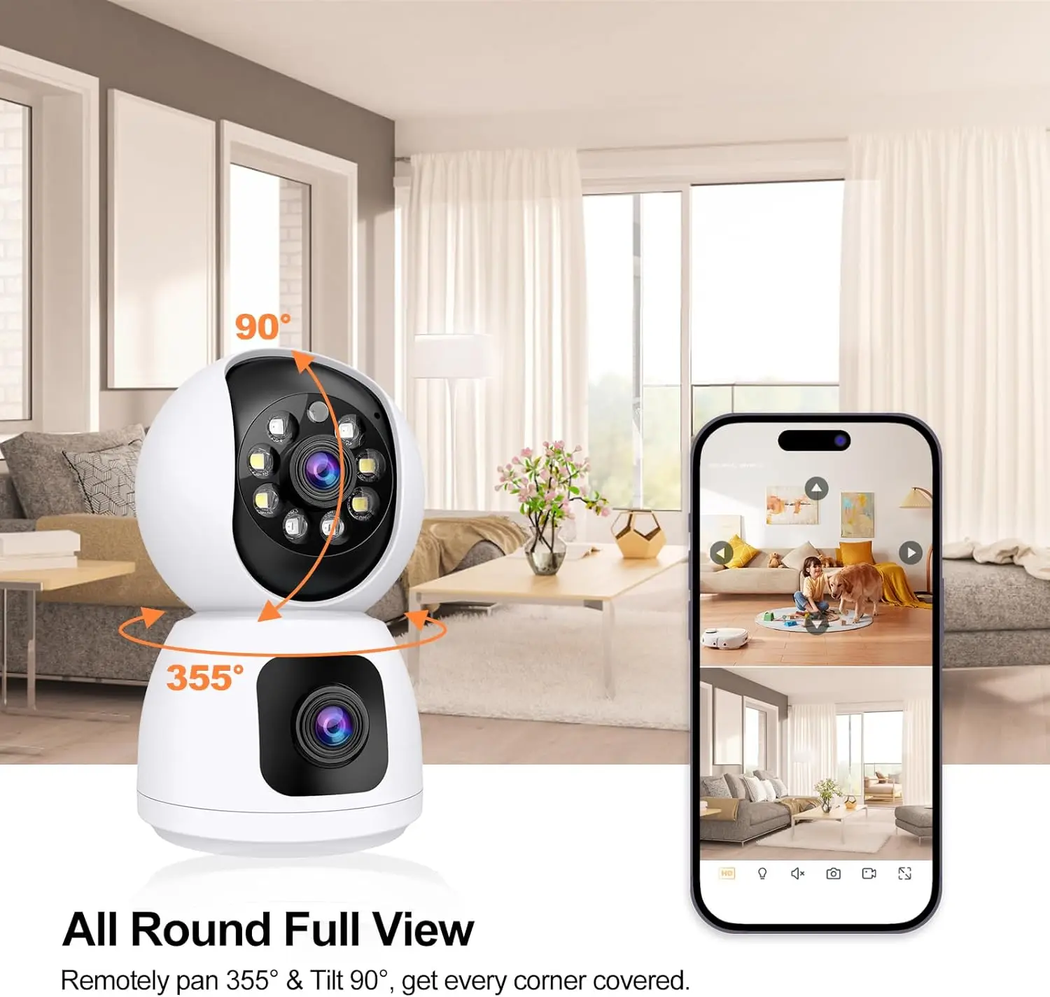 Tuya 4K 8MP HD WiFi cámara int - Smart Home Cctv Camera reseña y precio