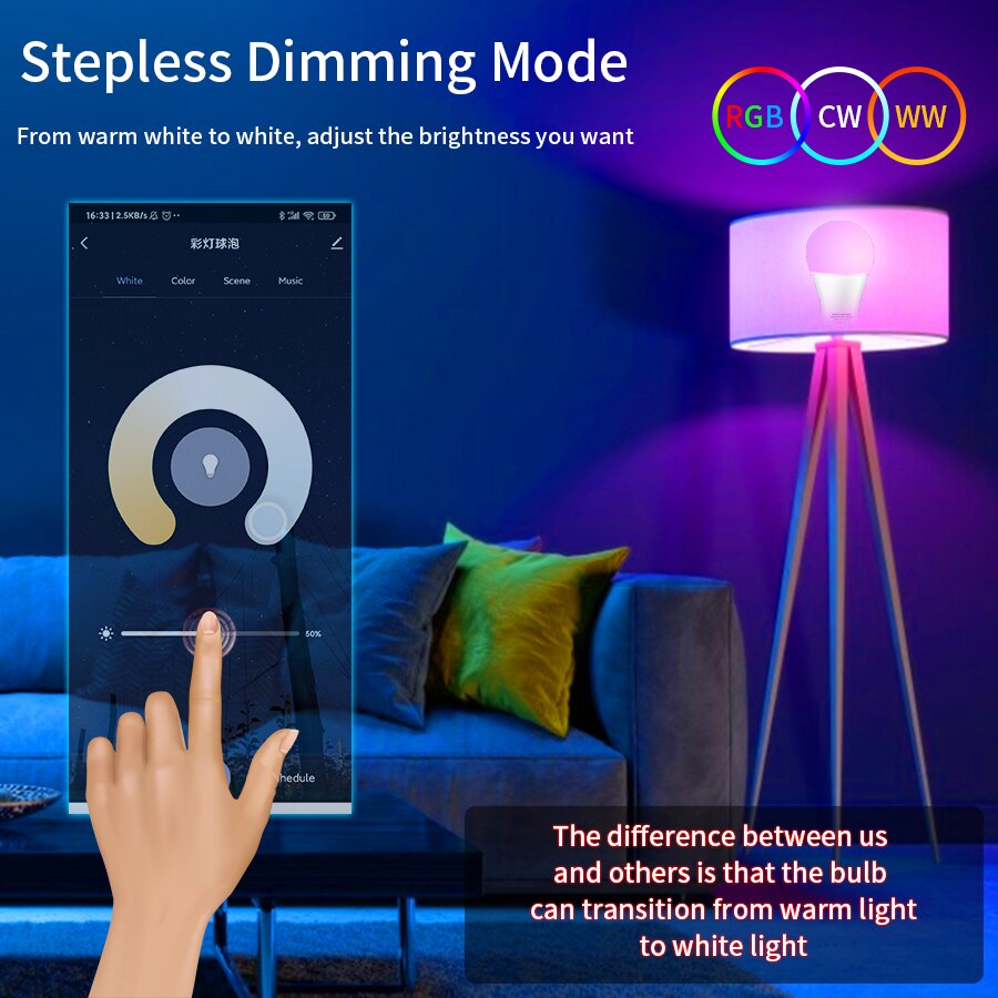 Bombilla LED Inteligente WiFi  - Voice Control Light Bulb reseña y precio