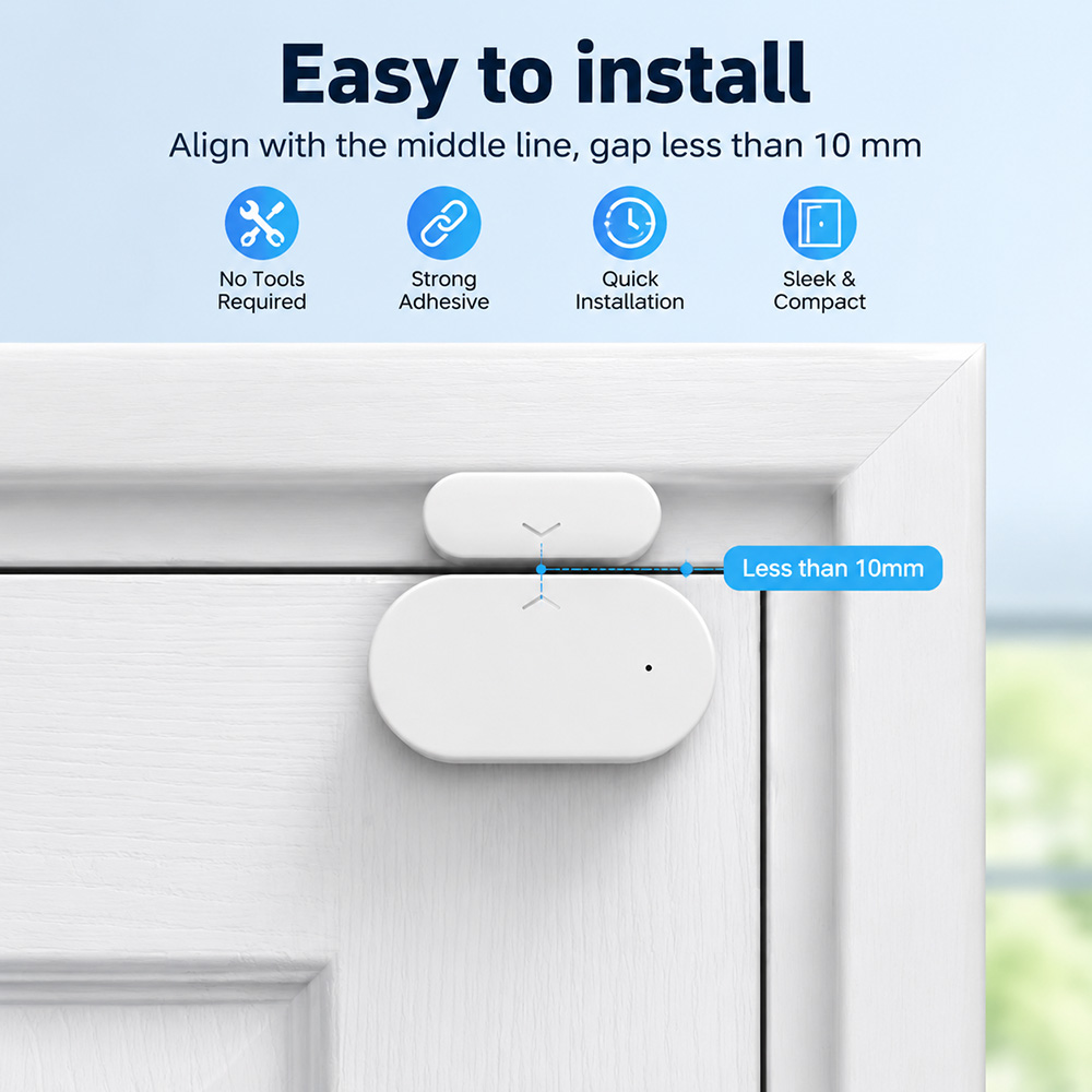 Sensor de Puerta y Ventana Zig - Smart Home Zigbee 3.0 reseña y precio