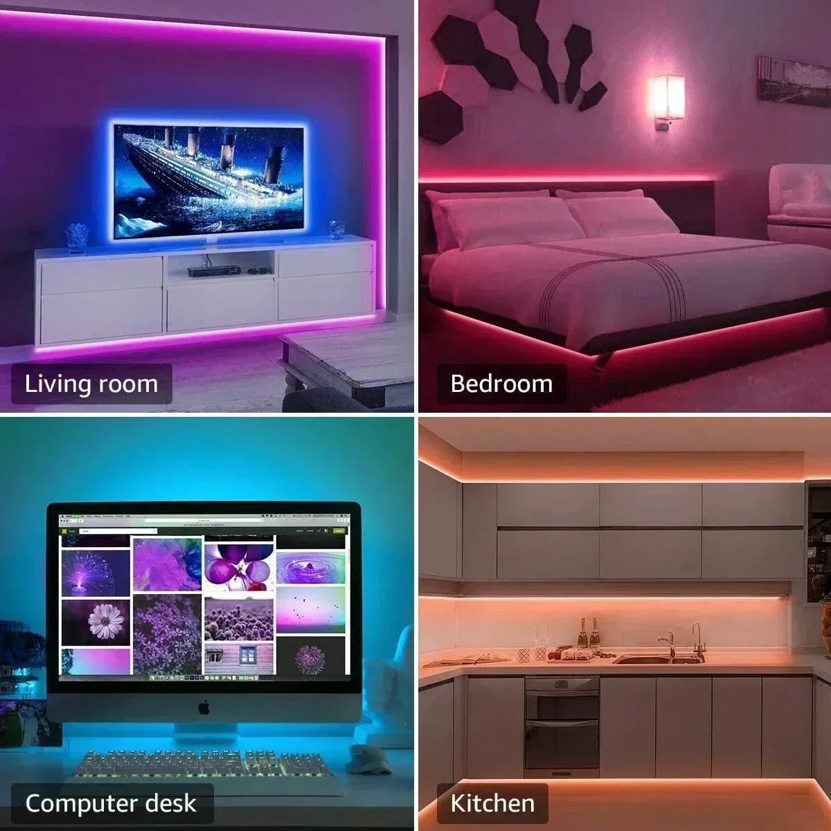 Tira de luces LED RGB intelige - Voice Control Light Bulb reseña y precio