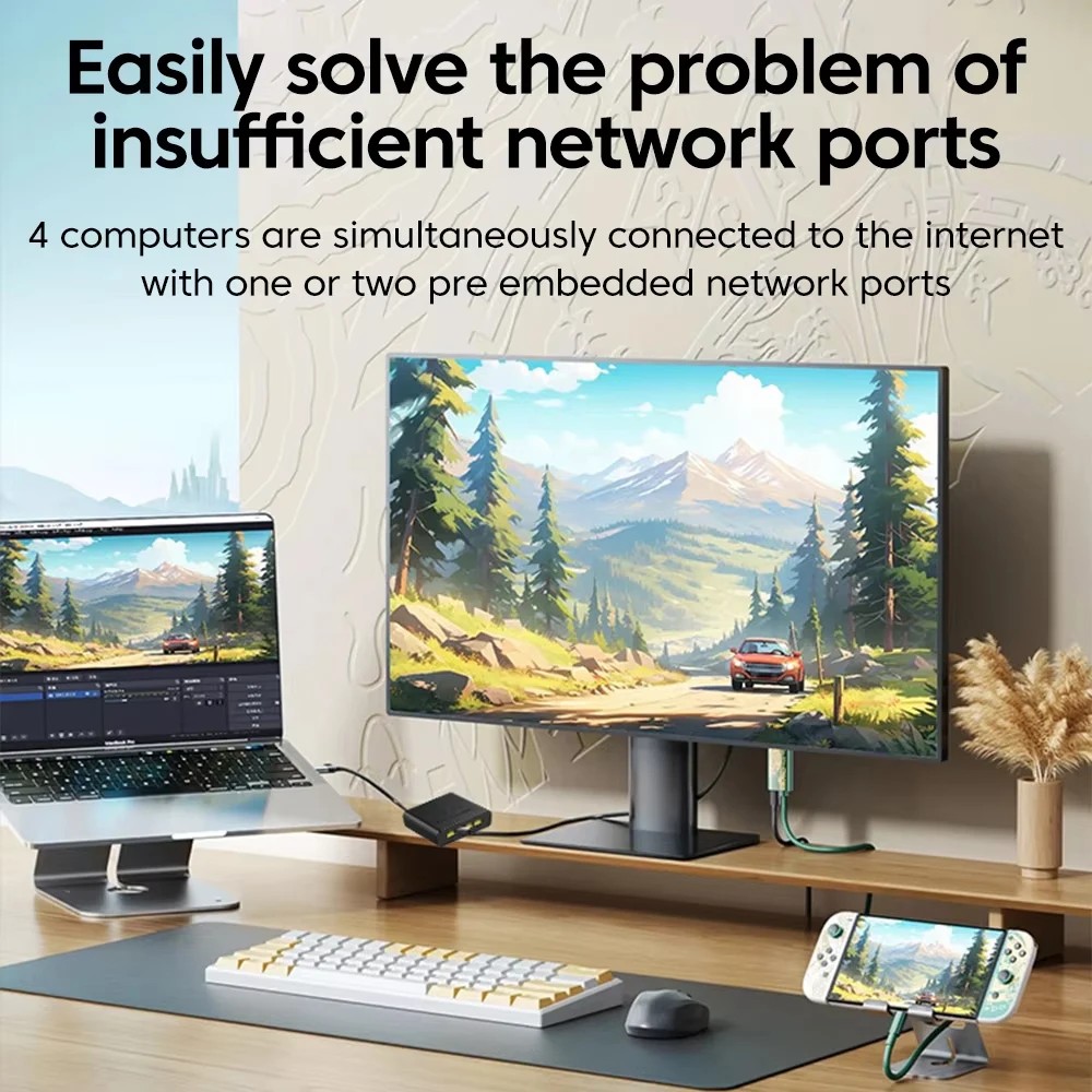 Adaptador Divisor Gigabit RJ45 - Smart Home Router reseña y precio