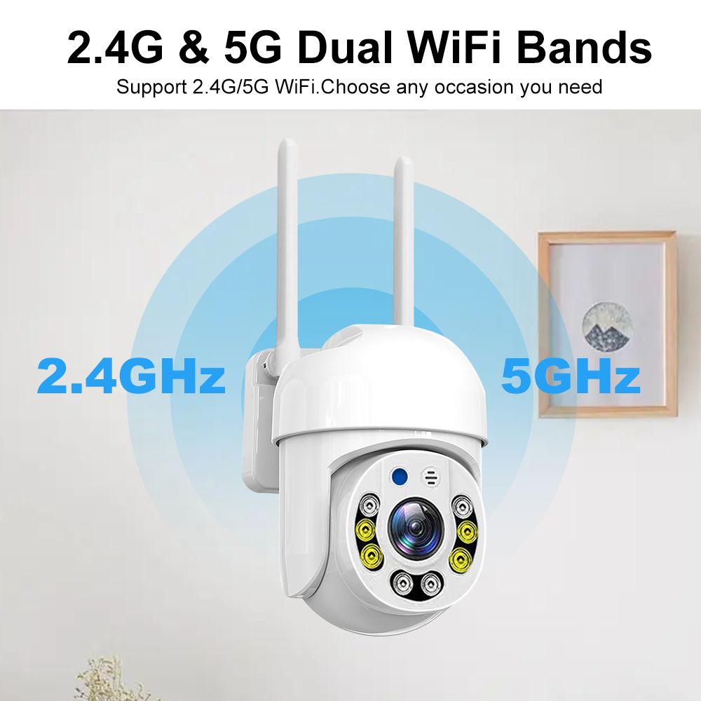 Cámara Wifi Tuya 5G PTZ para E - Smart Home Cctv Camera reseña y precio