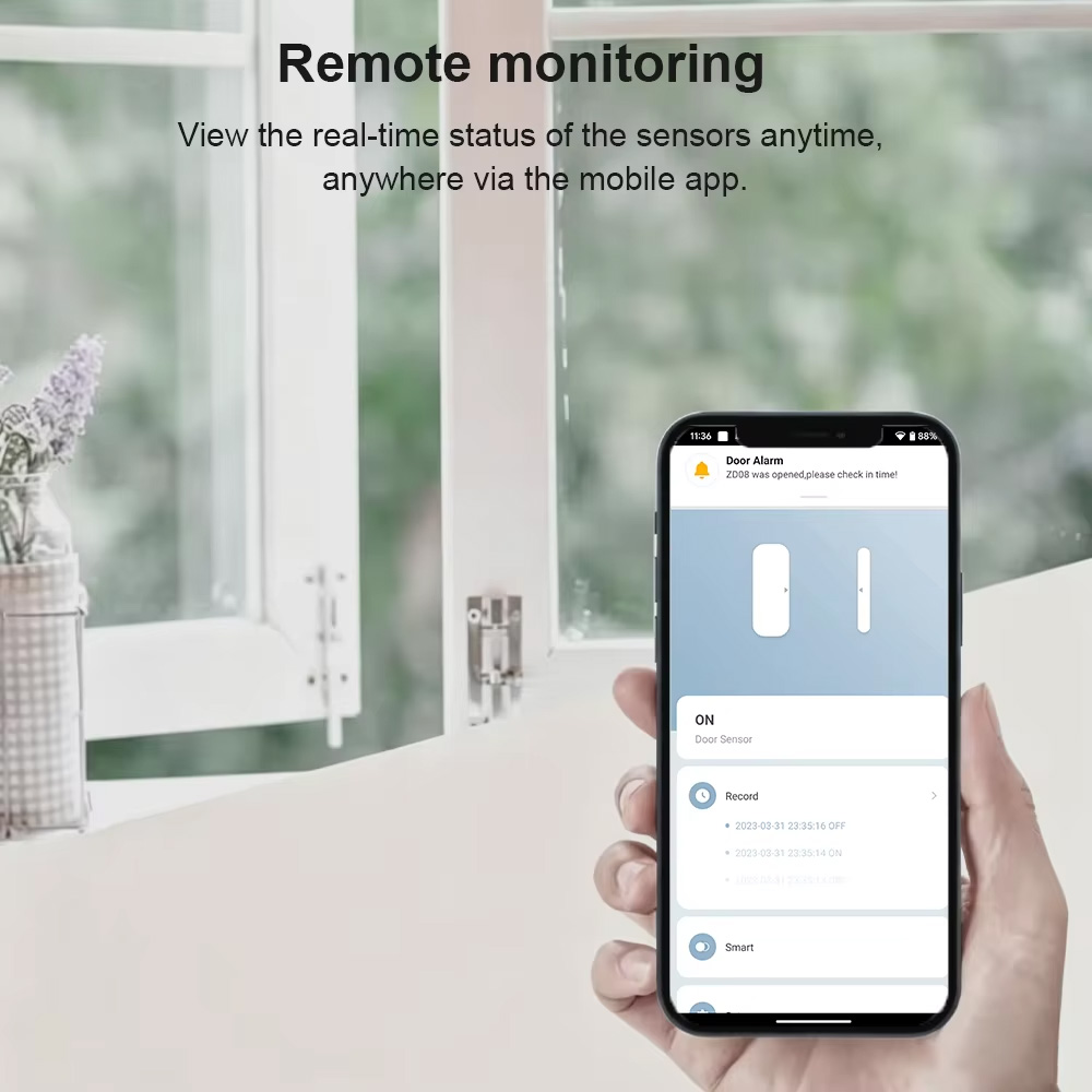 Sensor de Puerta y Ventana Zig - Smart Home Zigbee 3.0 reseña y precio