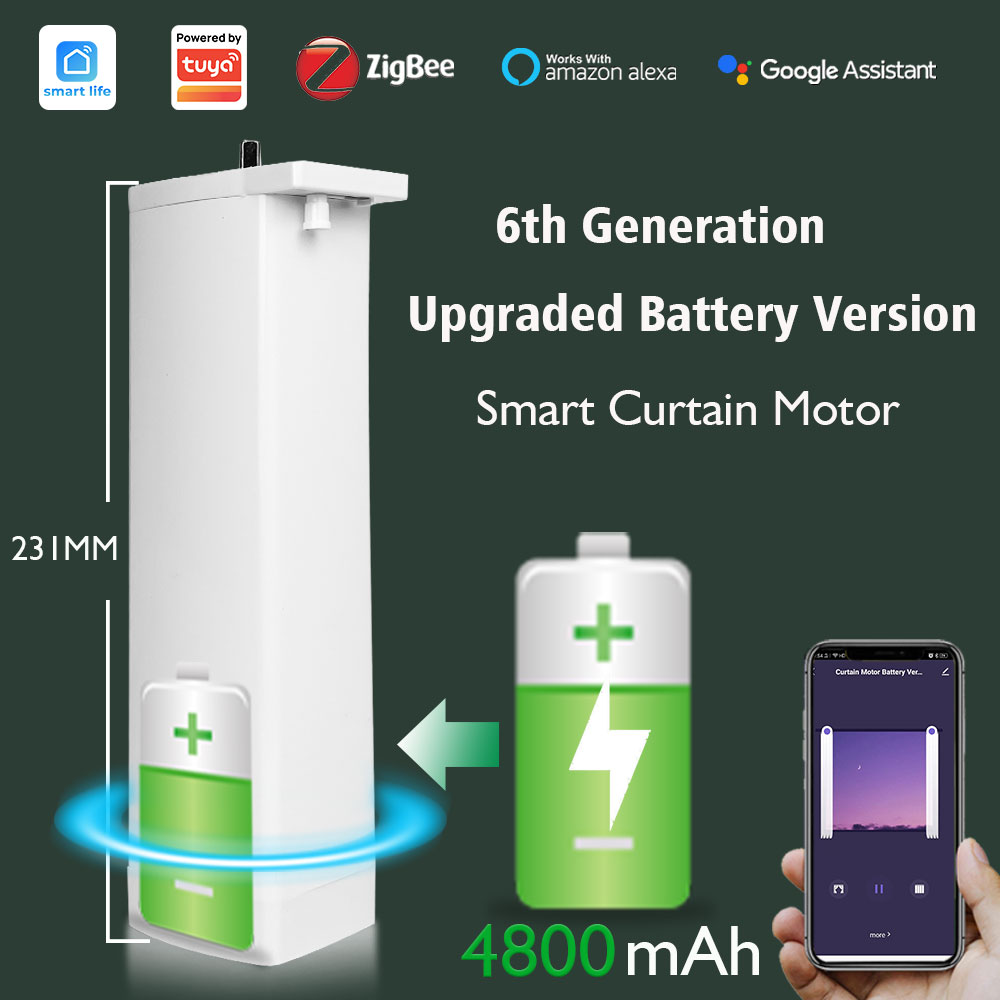 Motor de cortina eléctrica con - Smart Home Blinds reseña y precio