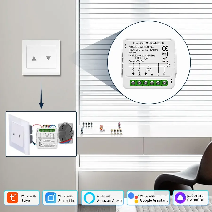 Módulo de interruptor de corti - Smart Home Blinds reseña y precio