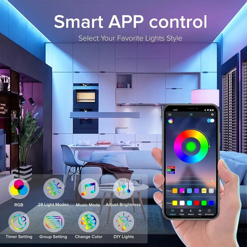Tira de Luces LED Inteligentes - Smart Home Llm reseña y precio