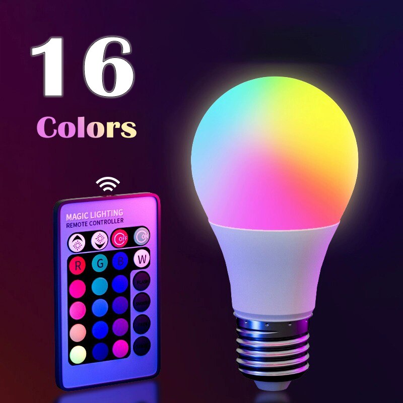 Bombilla LED RGB de 16 Colores - Voice Control Light Bulb reseña y precio