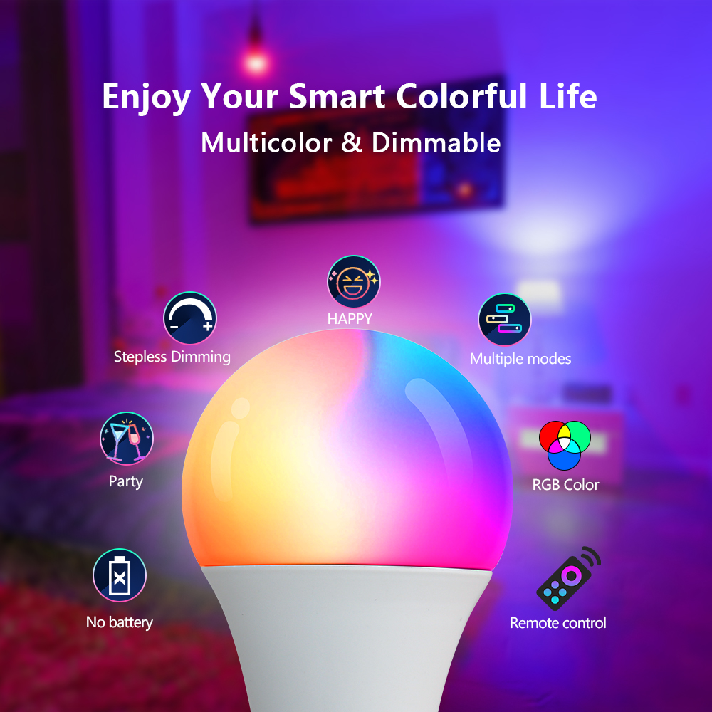 Bombilla LED RGB de 16 Colores - Voice Control Light Bulb reseña y precio